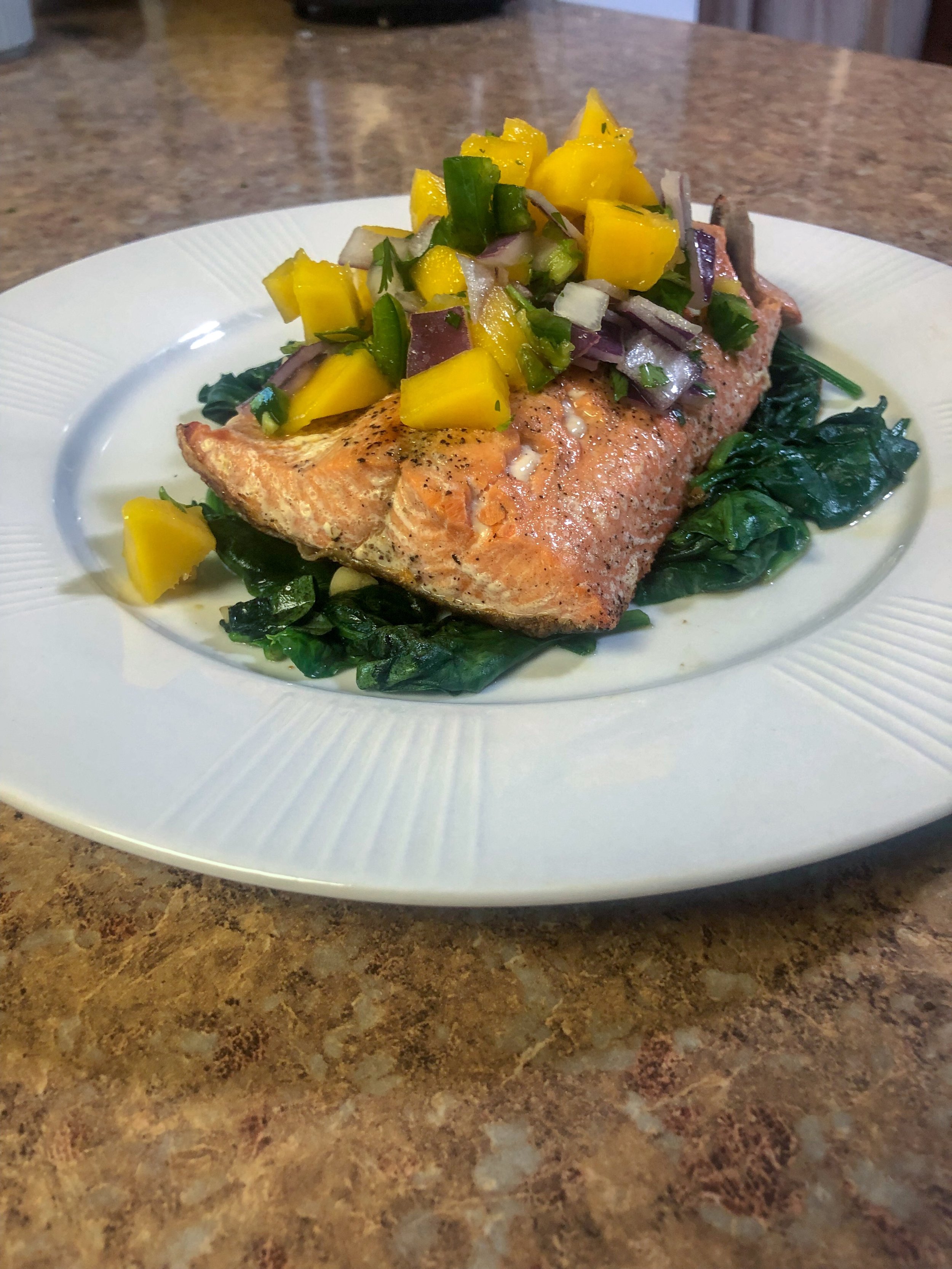 Mango Salsa Salmon