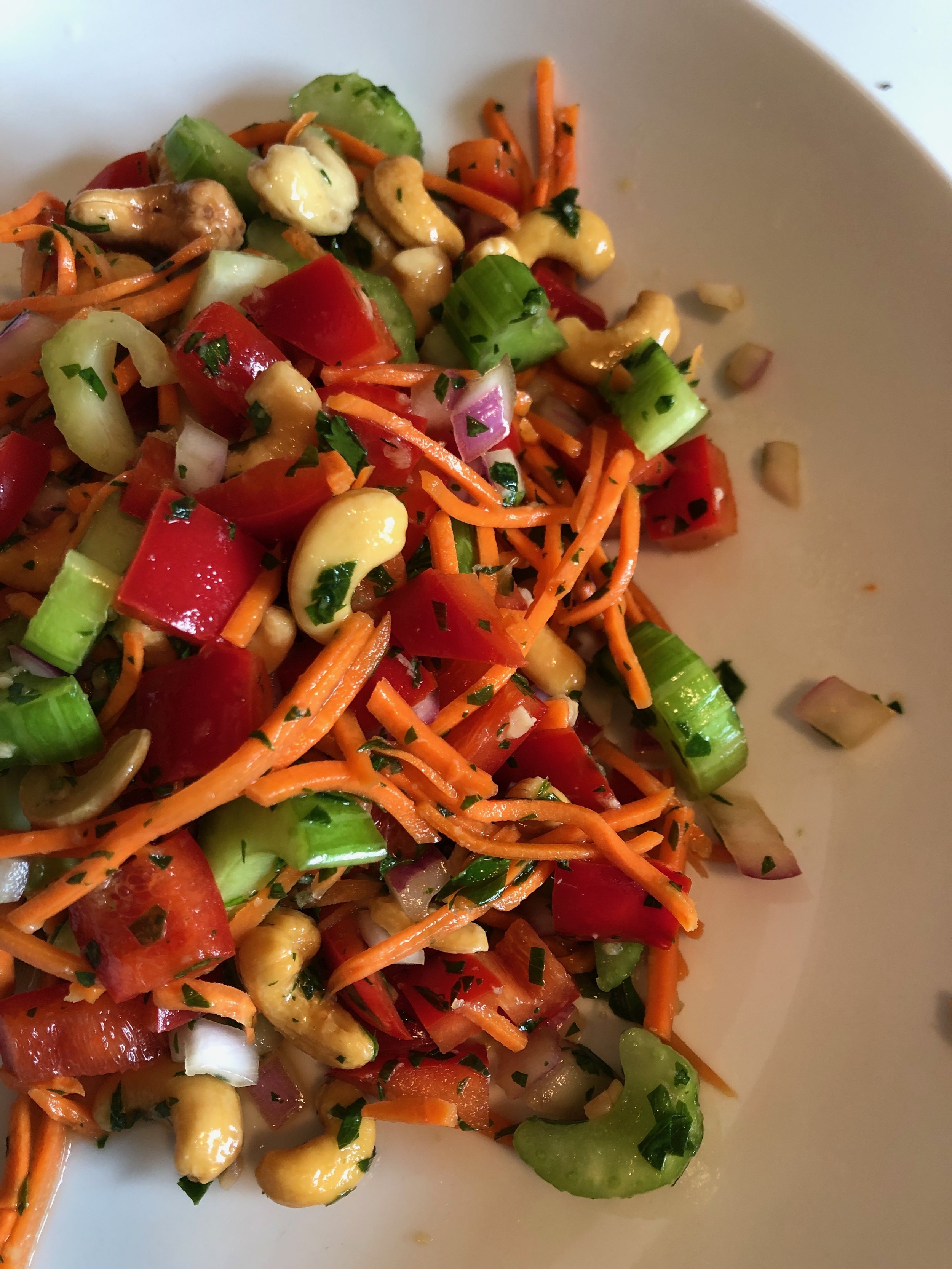 Asian Salad with Sesame Ginger Dressing