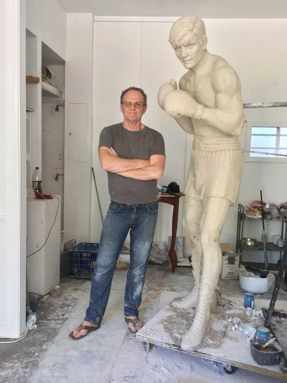 Johnny Famechon under construction