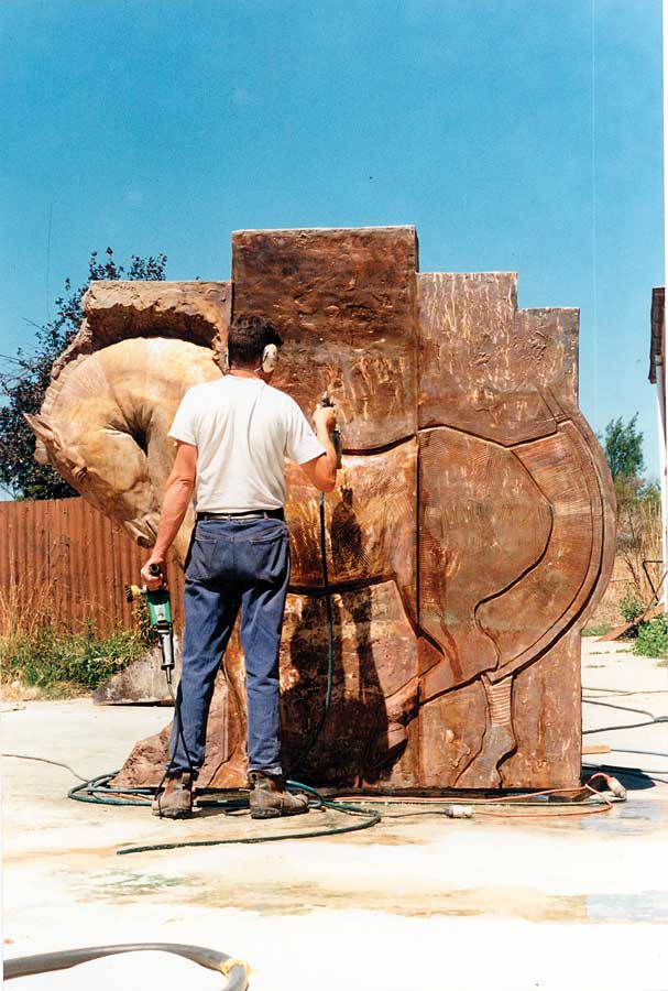Unity Sculpture under consrtuction