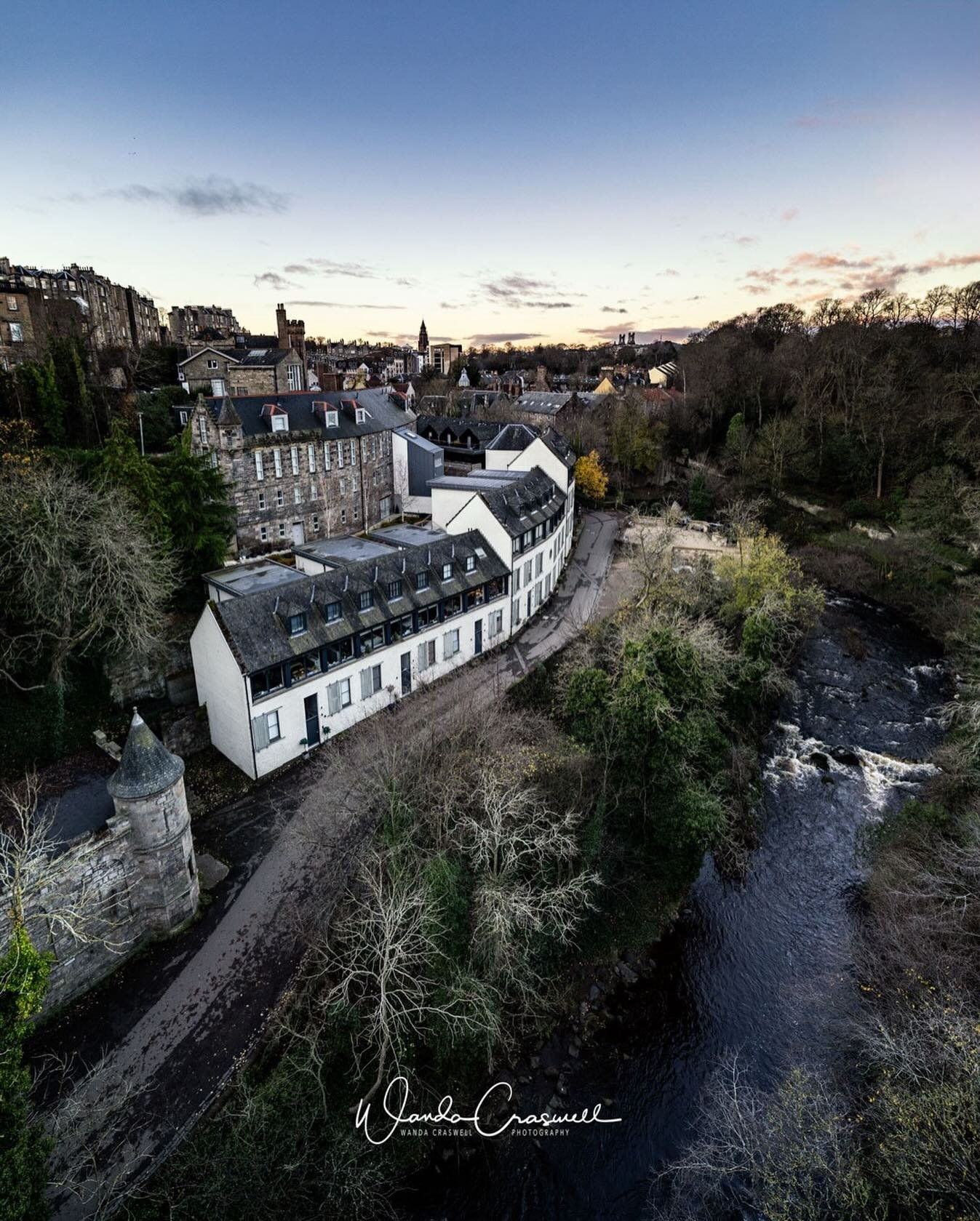 After visiting Dean Village along the meandering river, I saw the bridge above and wondered what it would like like from there, and it looked great! This is why I walked over 12k steps that morning, I kept seeing other things to photograph, and kept 
