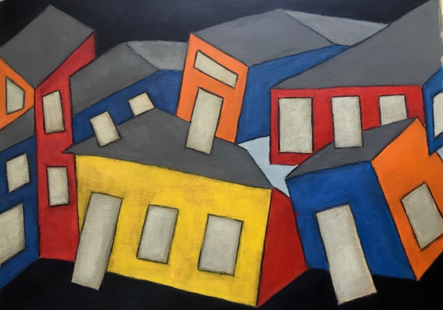 Homage to La Placita Acrylic on Watercolor Paper 18X24in