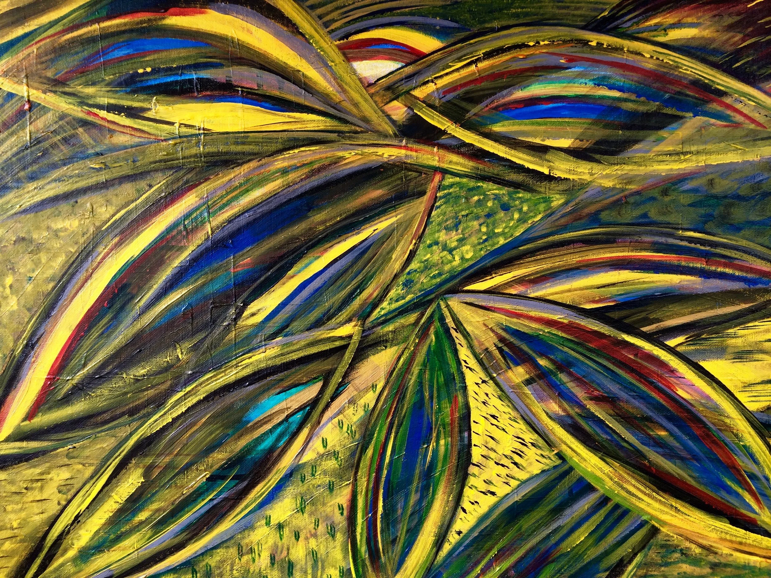 Tropic Acrylic on Canvas Board 18X24in