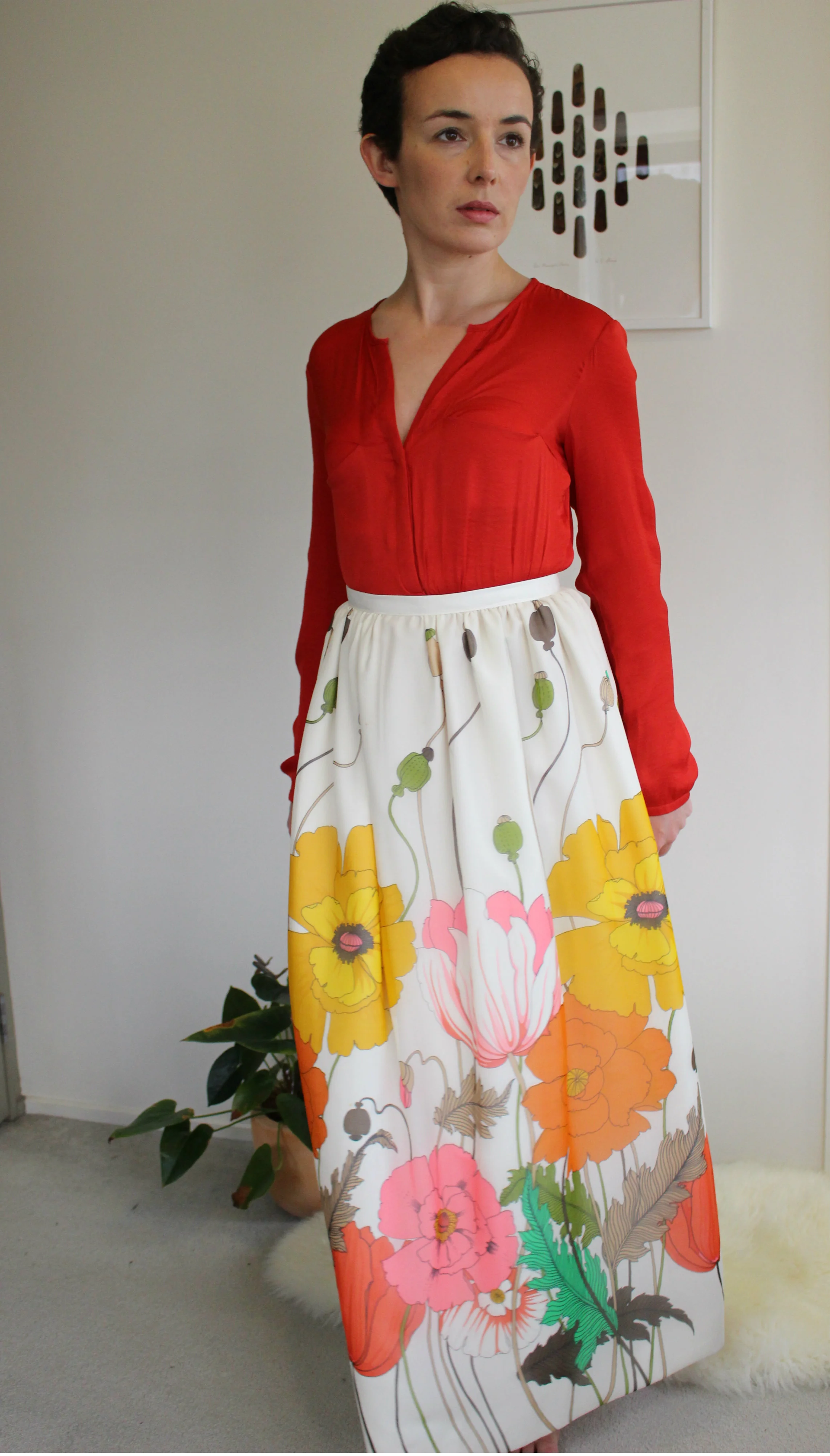 Blouse: Trafaluc (Zara) via Recycle Boutique, Skirt: no label via Thrift