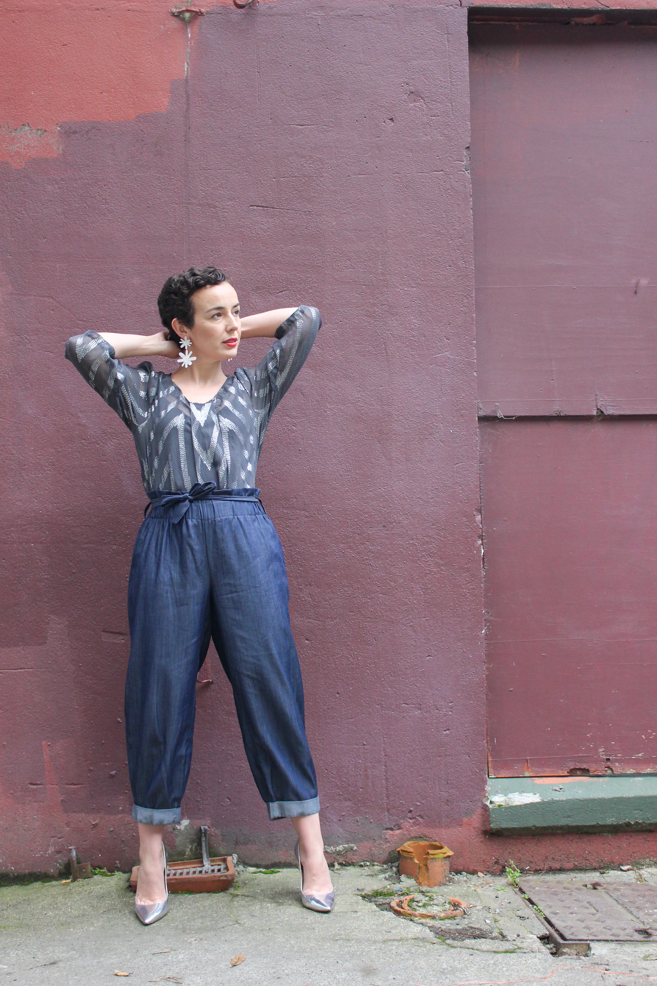 Desiree does a line of organic denim, which is what these pants are made of, that is to die for. I loved the dressier effect of this denim and of course, this tiny gal loves a cropped leg. These aren’t in store yet but I think we should all peer pressure Desiree to get them on the rails STAT!