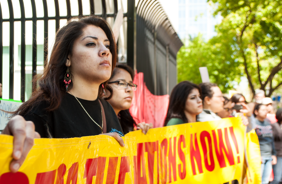 ICE Protest. Spring 2014. State Hornet.