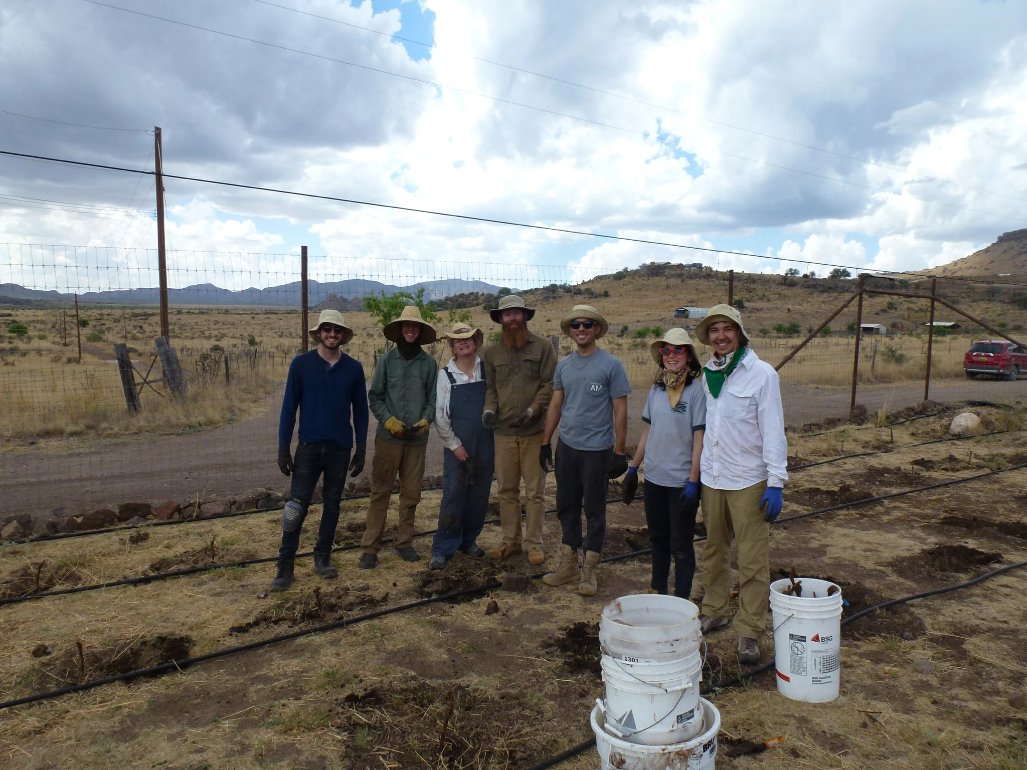 This was the final crew that finished planting all the vines on Sunday after everyone else had left. I have so much gratitude for these guys that stuck around and made sure everything was done.