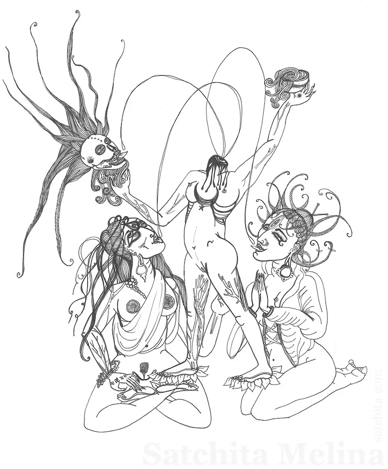 Chinnamasta, Jaya and Vijaya