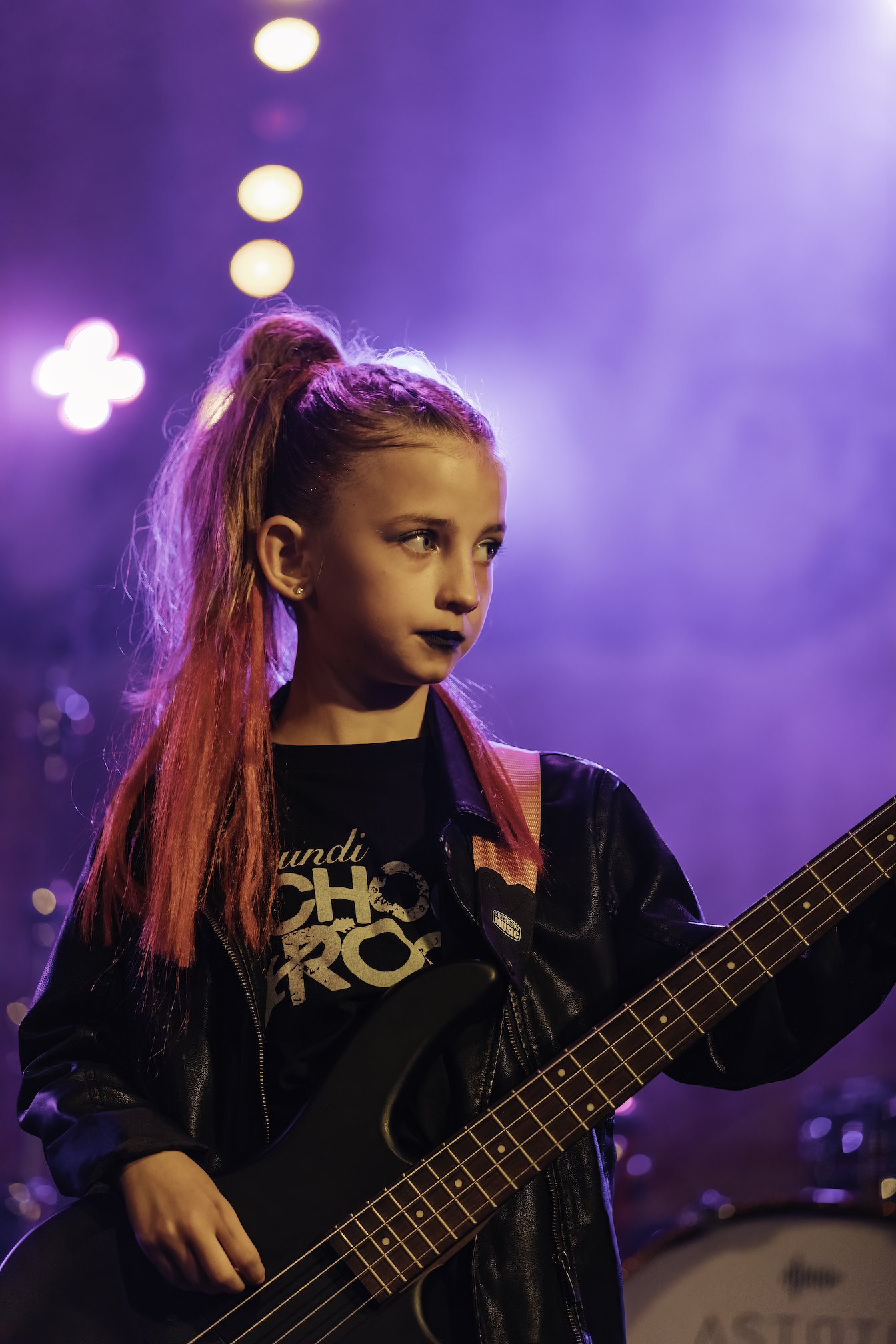 Eumundi School of Rock's Lucy on bass guitar.jpg