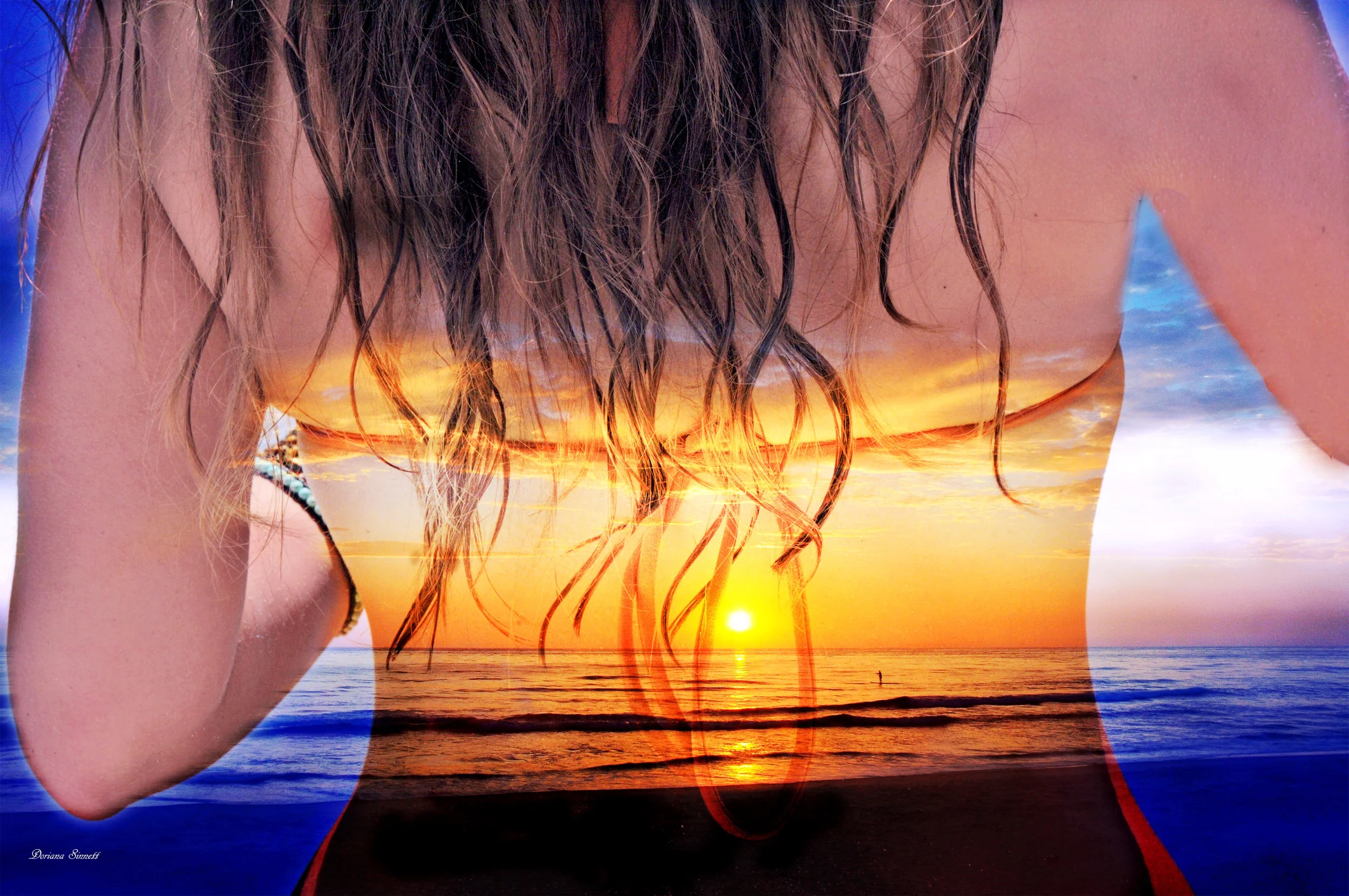 Seaside Beach Girl