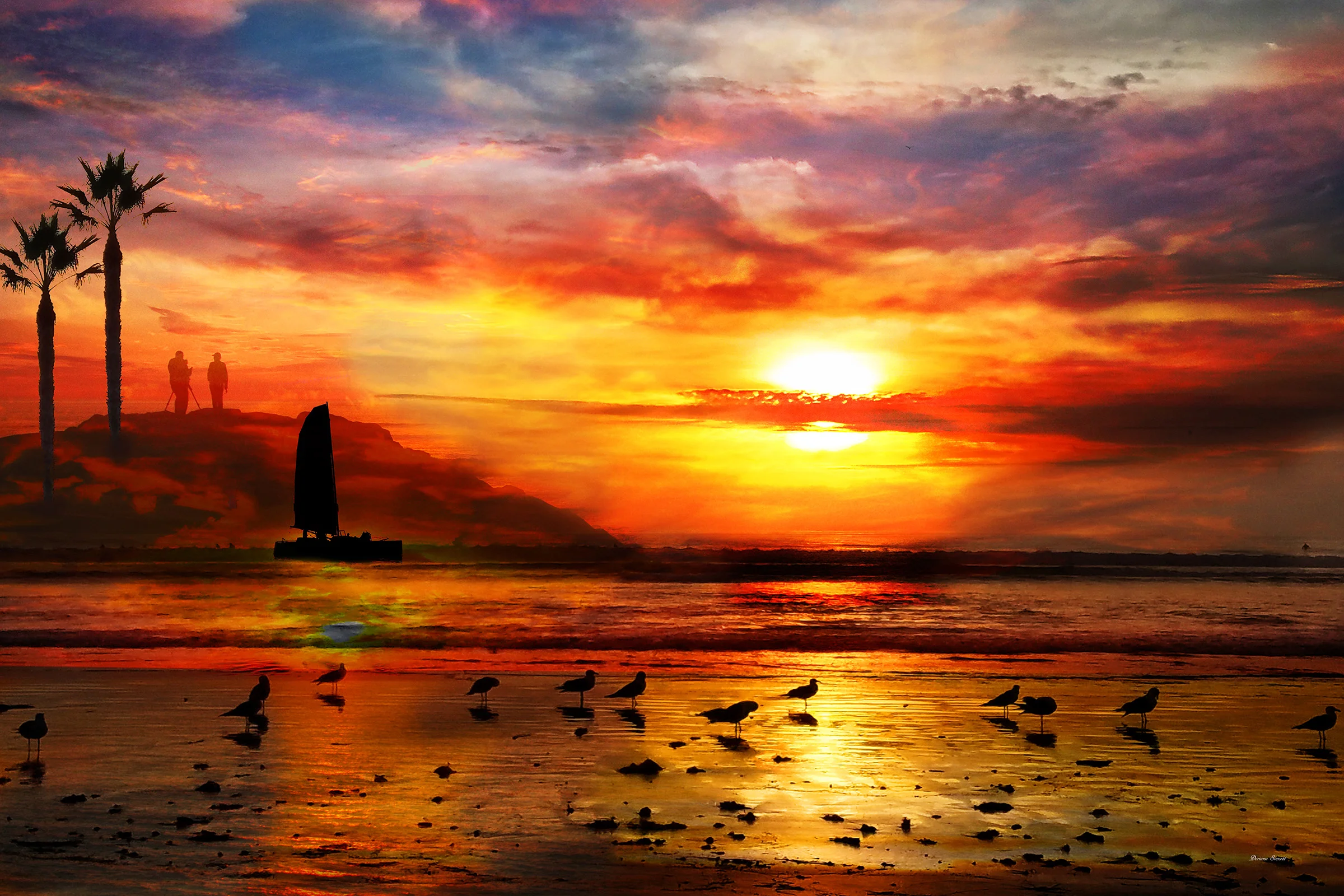 Sunset Encinitas & Carlsbad, CA…BUY https://artboja.com/art/38vvy2/16337.php