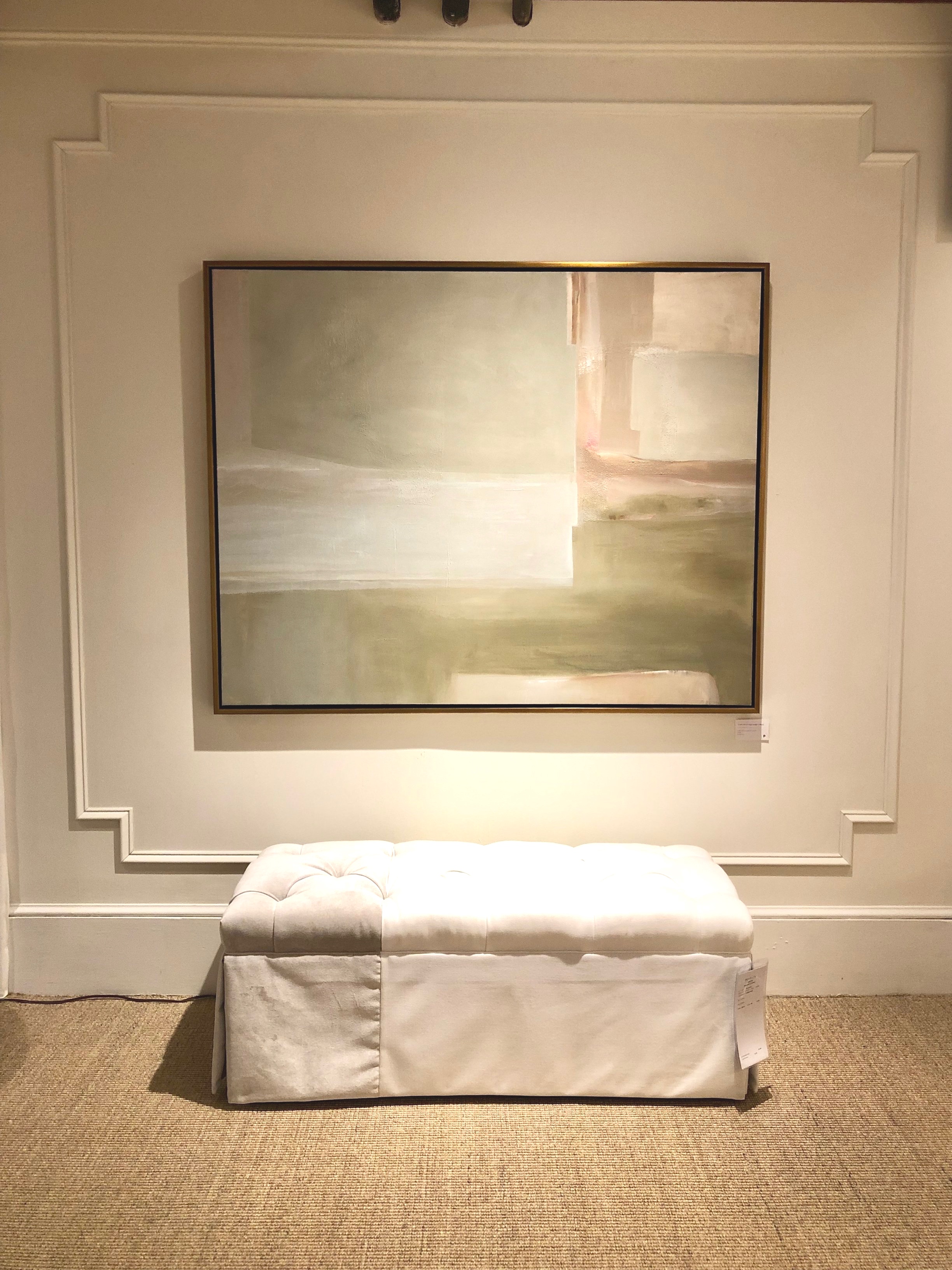 48x60, vertical or horizontal, custom framed in antique gold canvas floater frame, $3200