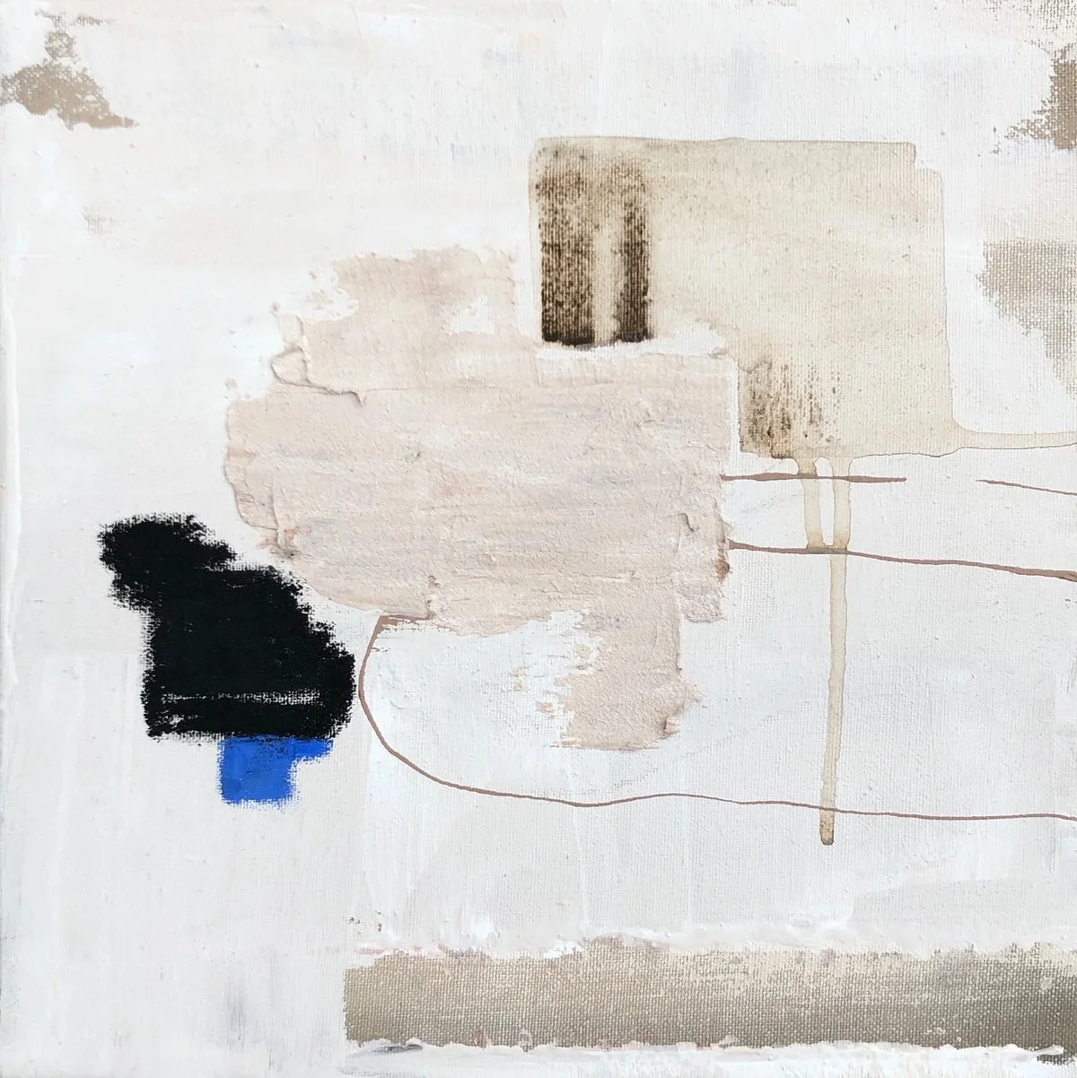 10x10 study on raw, unprimed canvas | available at Anne Neilson Fine Art