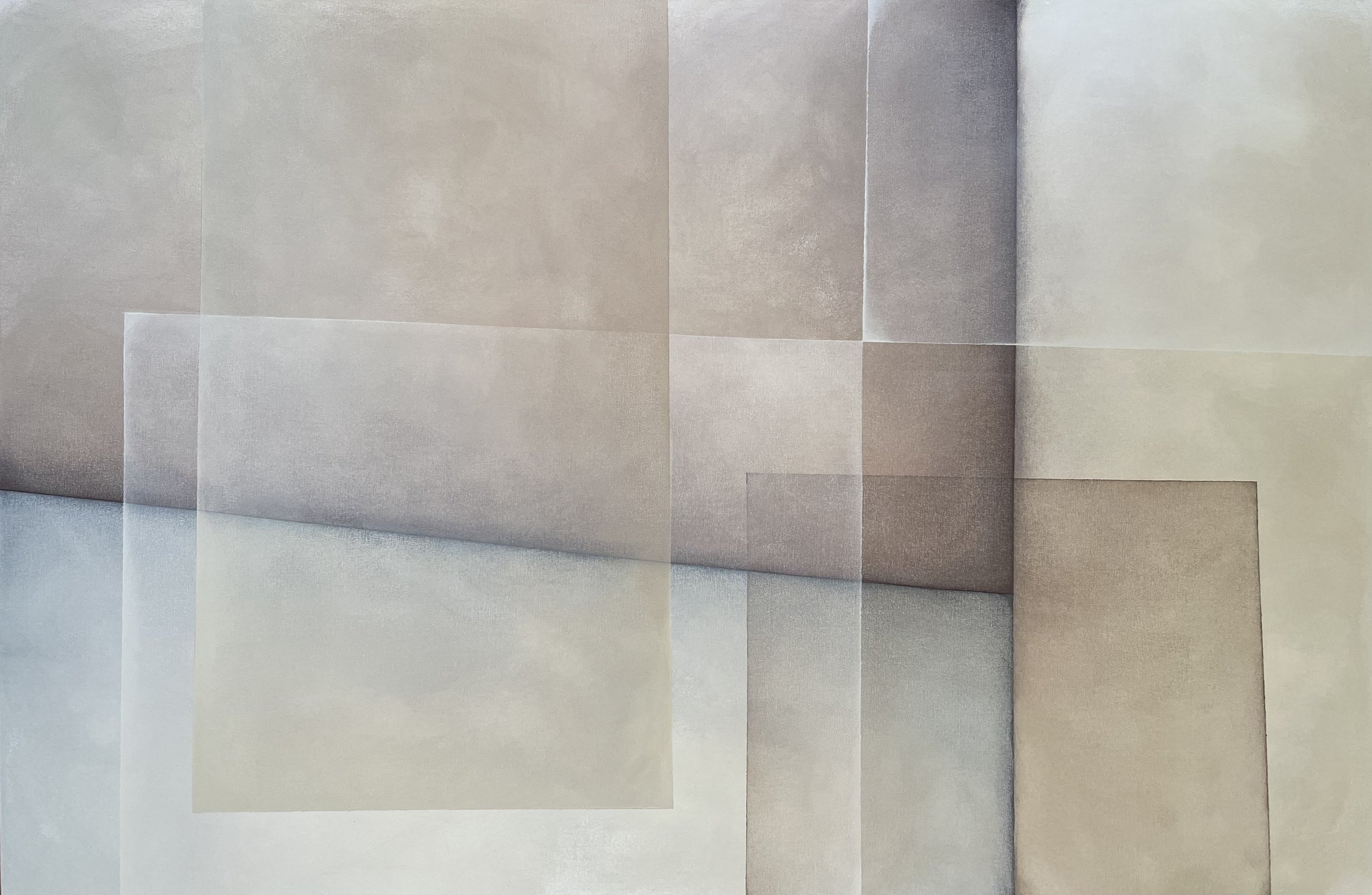 Lightness in Warm Grey II | 2022 | 48 x 72 inches, can be oriented vertically or horizontally | acrylic on canvas | $6,400