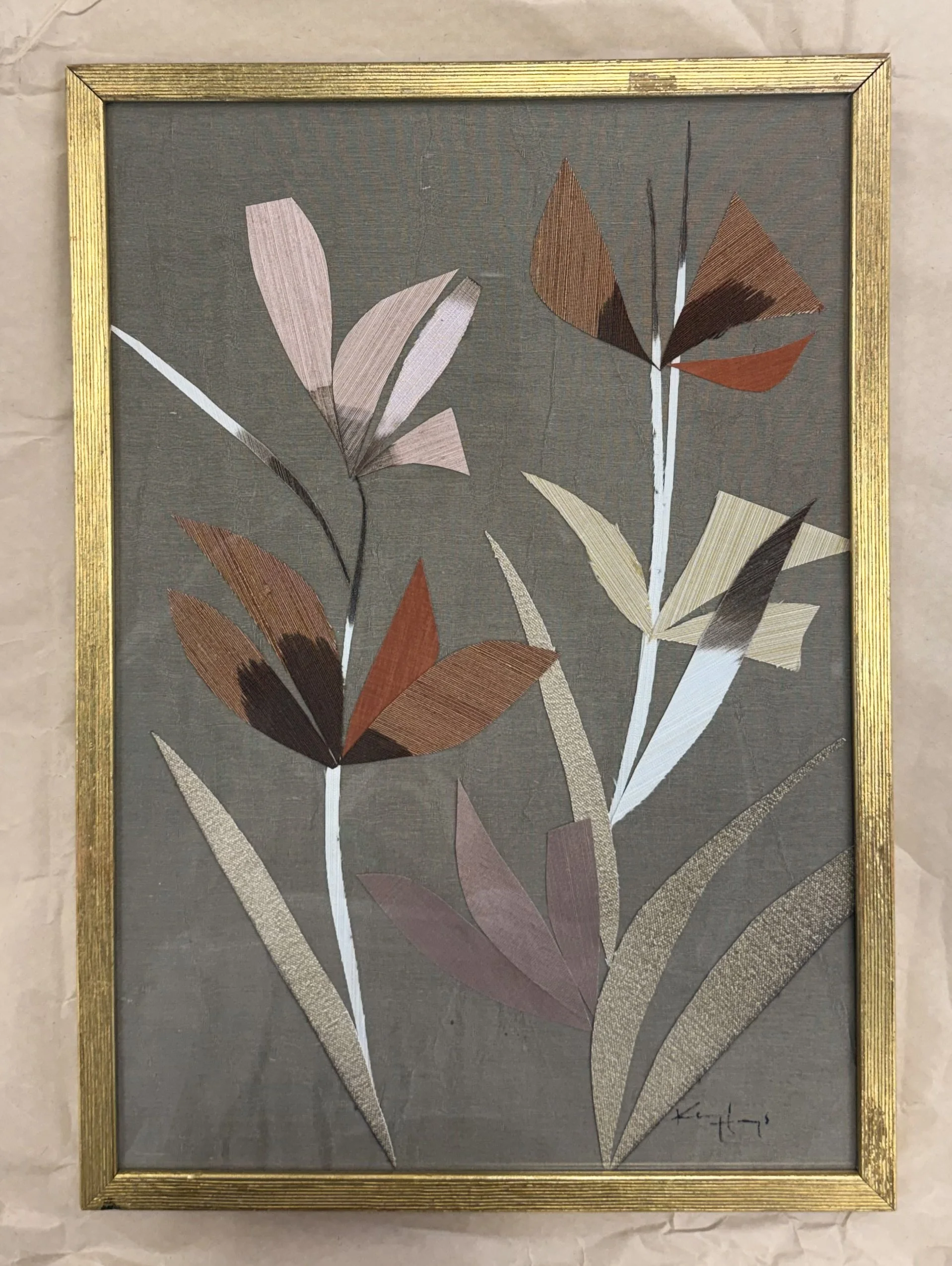 Silk Forest in Multi II | pair available | 18 x 12.5 inches | $1,350 each