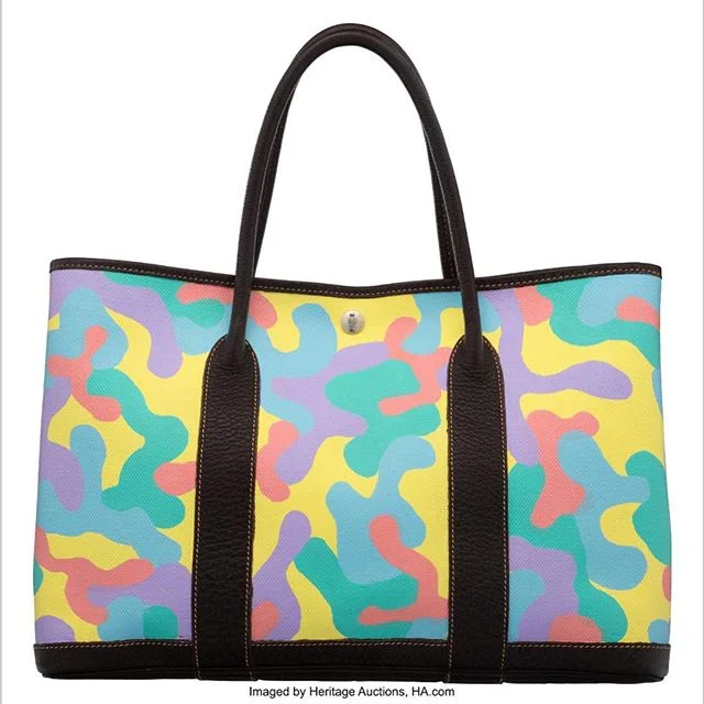 Happy Easter! 🐣 Did anyone crack open an egg and find a Birkin? 🐰 
Neon Spring Camo Garden Party coming up for auction with @haluxury on April 28th - check the auction tab on my site for more!
-
#hermes#hermesgardenparty#tote#bag#paintedbag#camo#ca