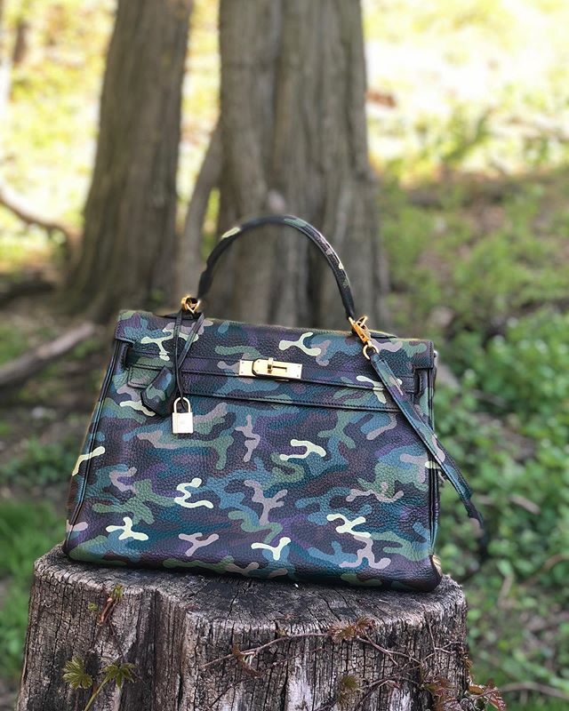 Hermes camouflage bag new arrivals
