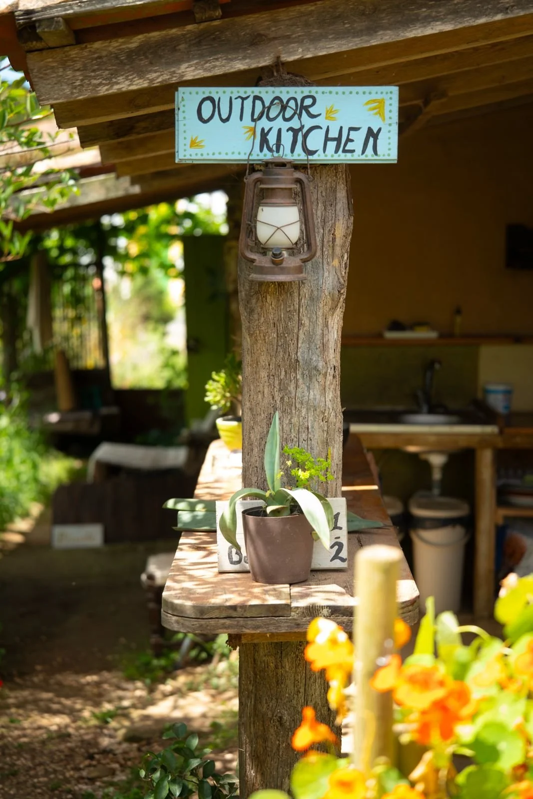 one of our communal kitchens at a quinta portugal, this one is outdoor