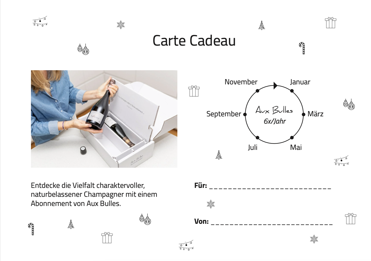 Gutschein Champagner Abo