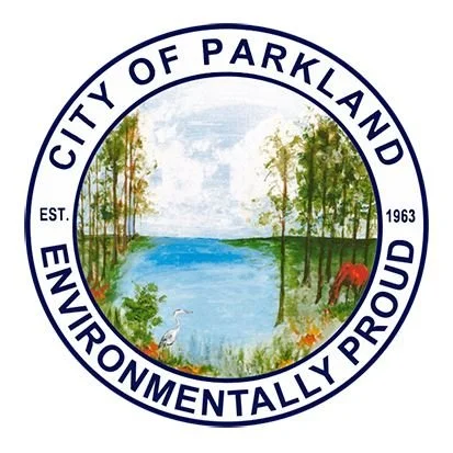 Logo link to the city of Parkland event calendar
