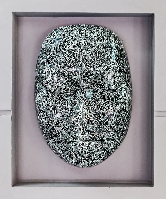Mask N 5 ( sculpture in resine ) SOLD
