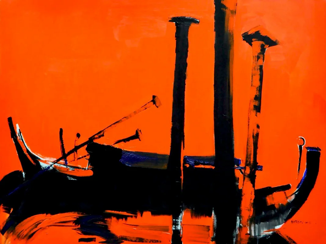 Sunset . ( 120 cm x90 / acrylic ) Sold