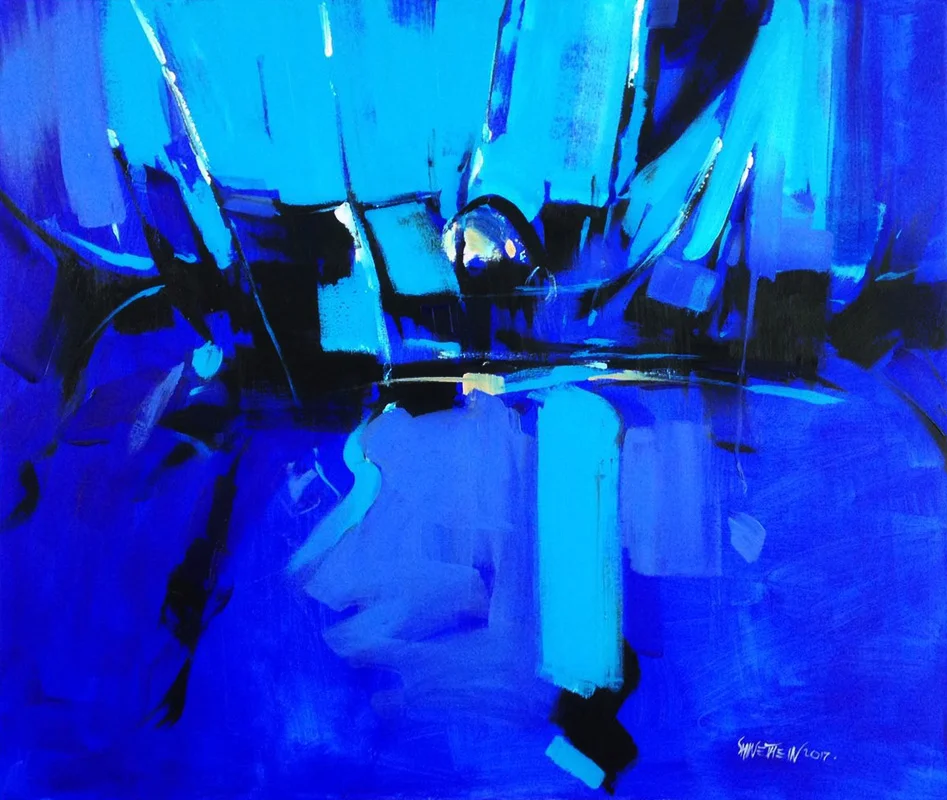 Blue light ( 76cmx91 cm )