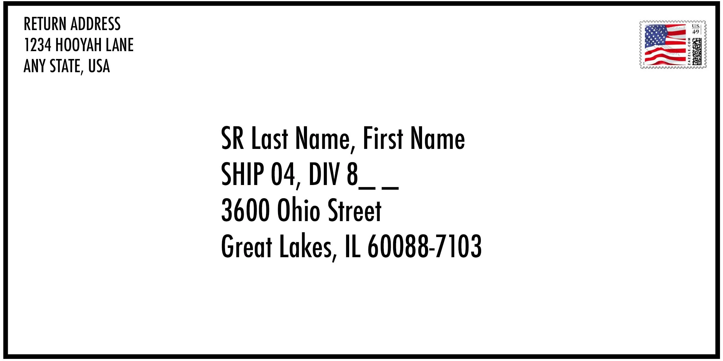 navy boot camp letters