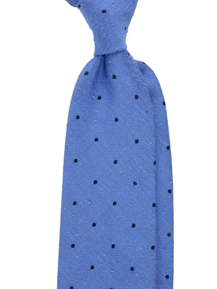 Handmade silk tie Shantung