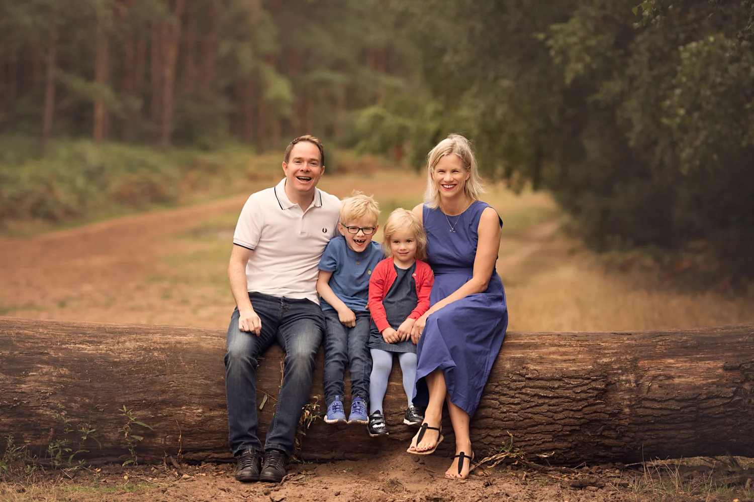 Family Portrait taken at Aspley Heath near Woburn by Bedford Family Photographer