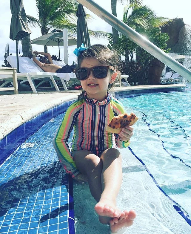 For a three year old, life is perfect. #pizzababy #heyjetsetbaby #trumpresort