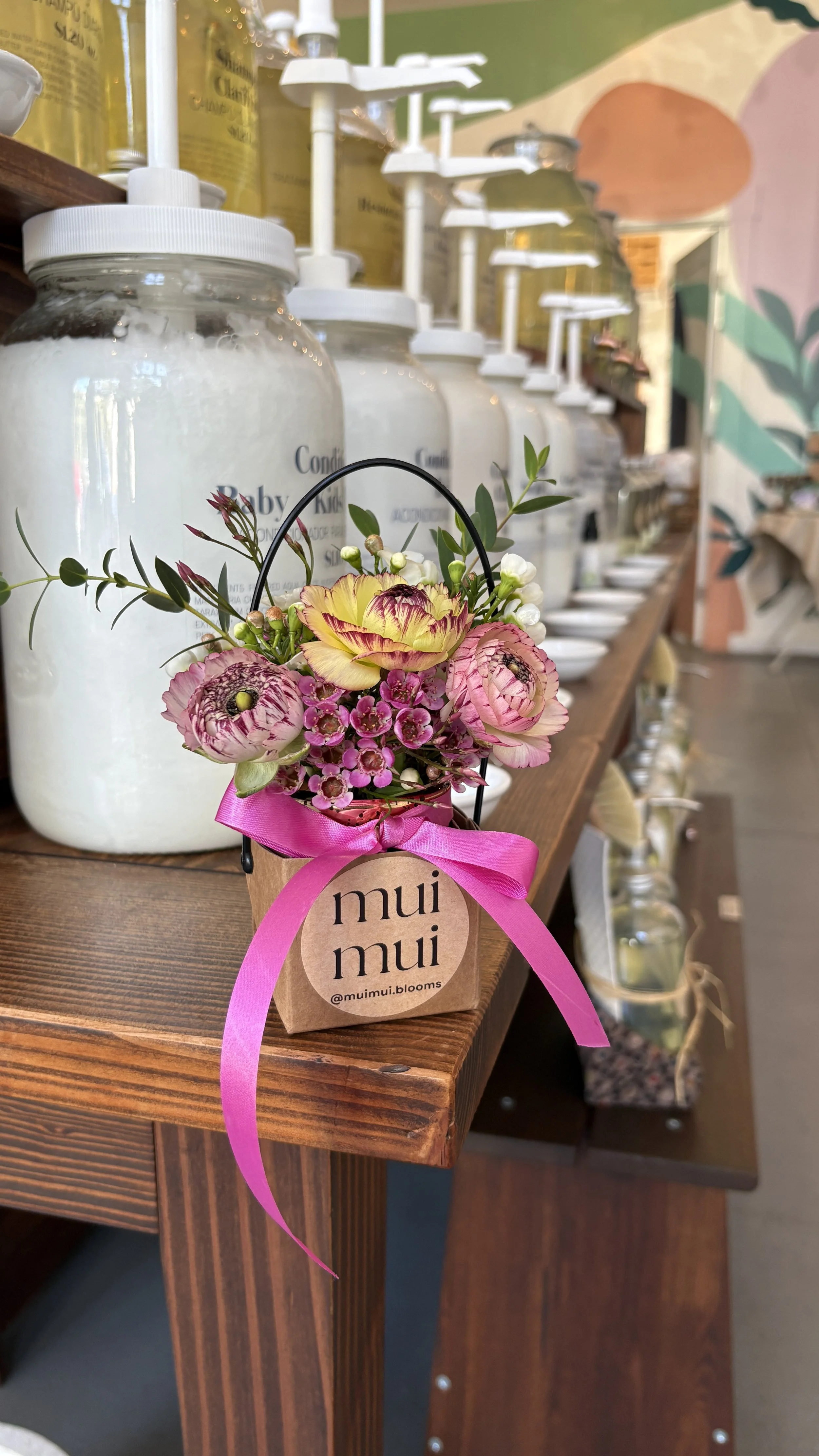 MuiMui Blooms + Typewriter Poetry Pop-up at Sustain LA