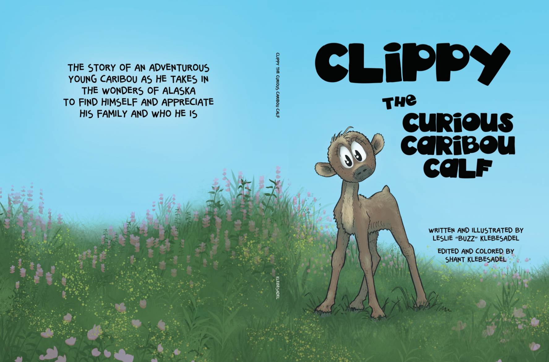 Clippy the Curious Caribou Calf Cover