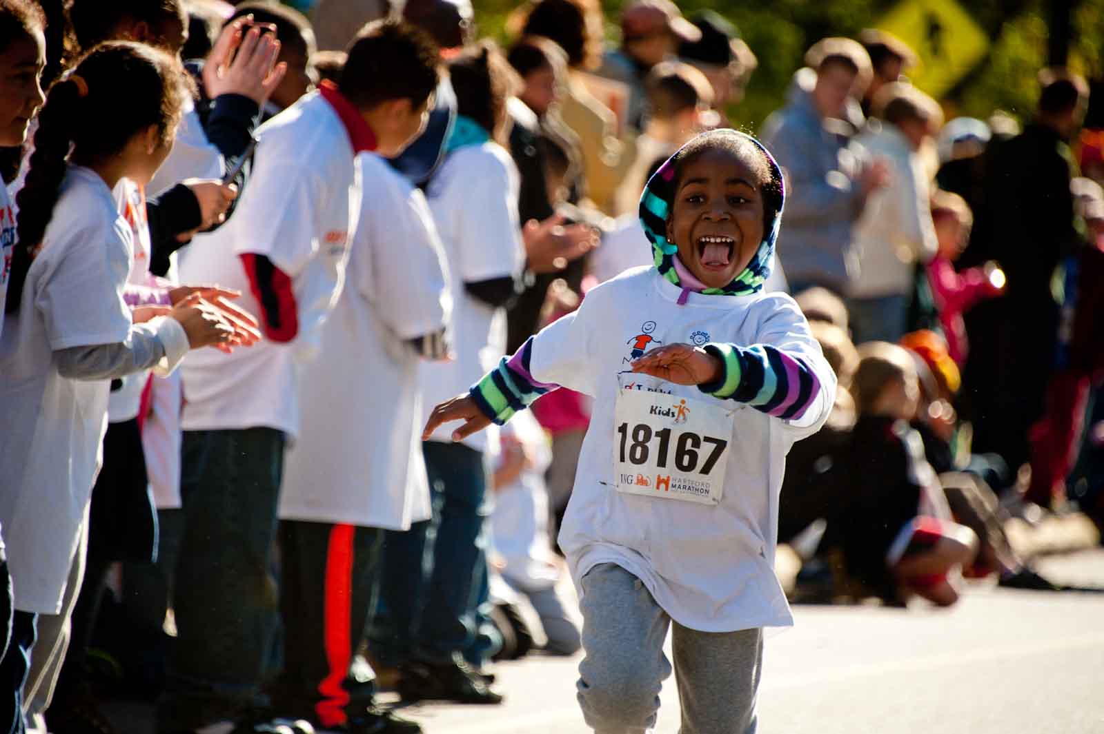 Fun at the Hartford Marathon Kid's Race