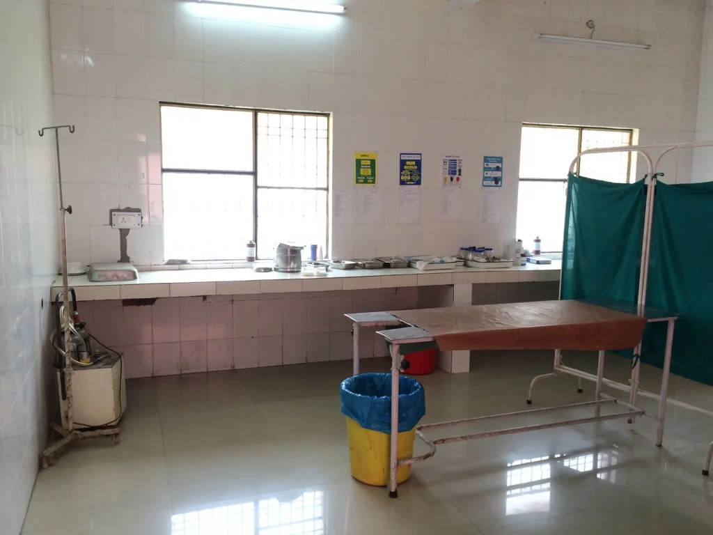 The labor room in a Community Health Center