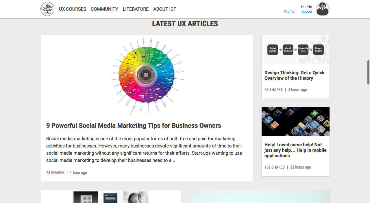 Latest articles on UX Daily.
