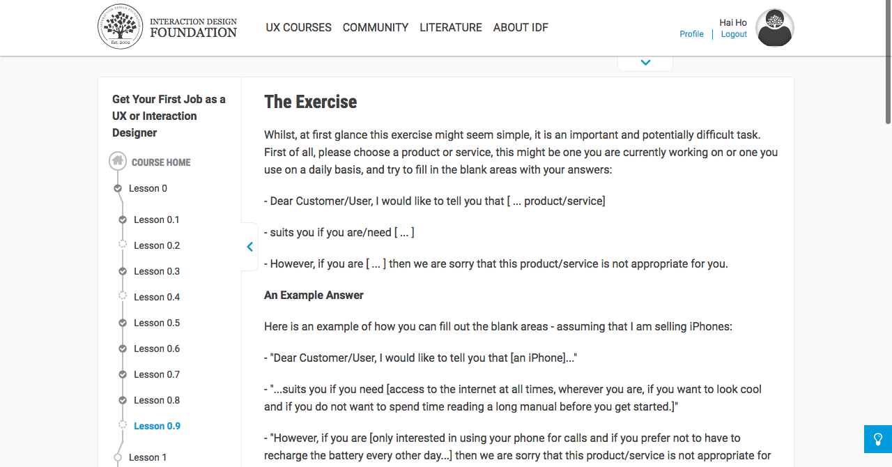 n exercise to engage the students