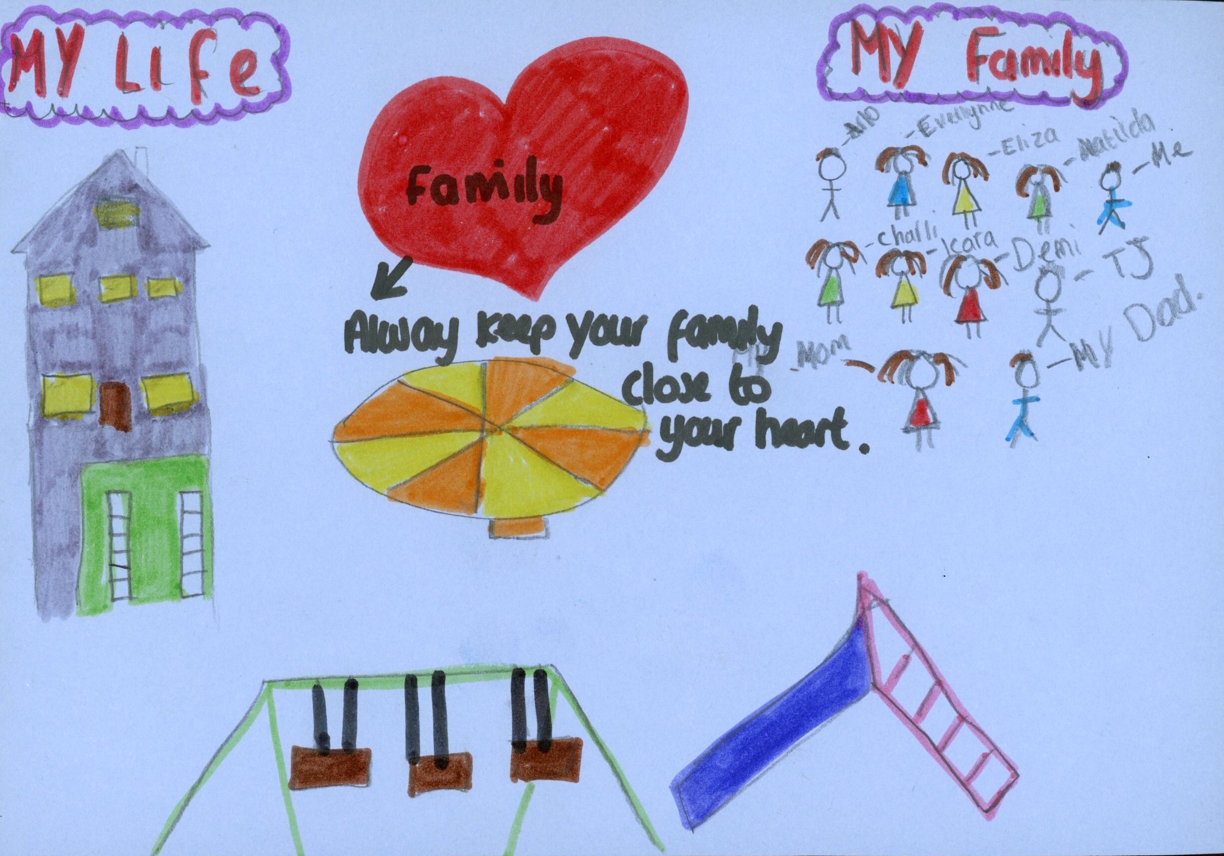 Prize Winner Best family message, Blade age 10