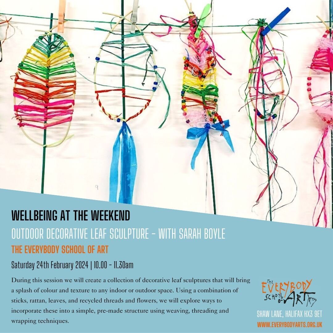 We have two FREE sessions coming up this week are you coming?

Warm Space - Nature Circles with Alex Abel 
Friday 23rd February from 12.00pm - 15.00pm 

Come along to our Free Warm Space session this friday with artist Alex Abel who will be deliverin