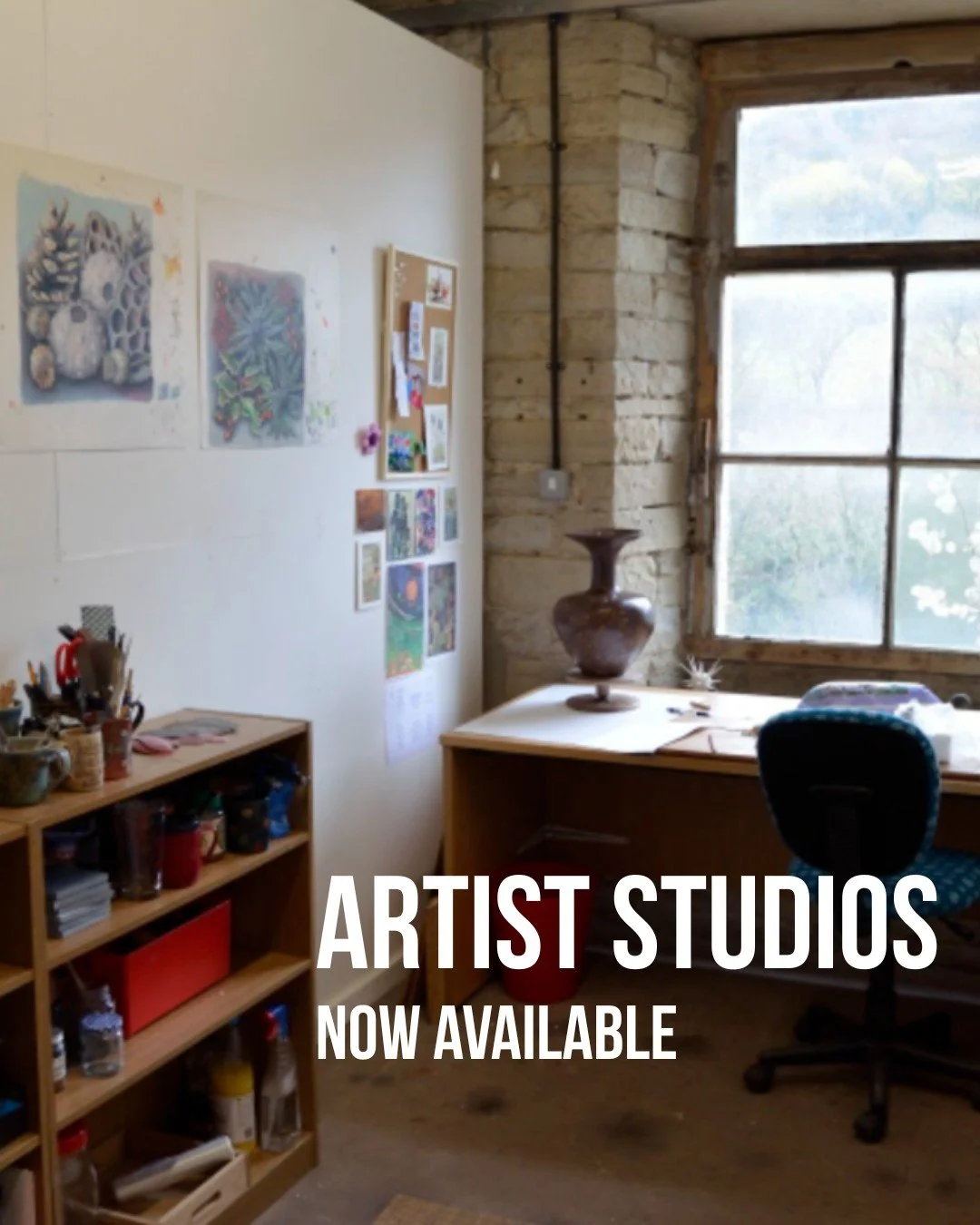 🎉 ARTIST STUDIOS NOW AVAILABLE! 🎉

We are excited to announce that some studio spaces have become available at Everybody Arts! We are looking for visual artists to fill our wonderful studio spaces and to become part of our thriving creative communi