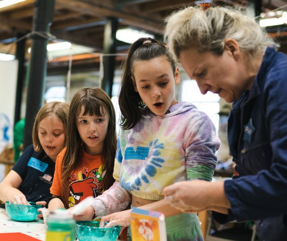 Children attending our Creative Healthy Holidays programme