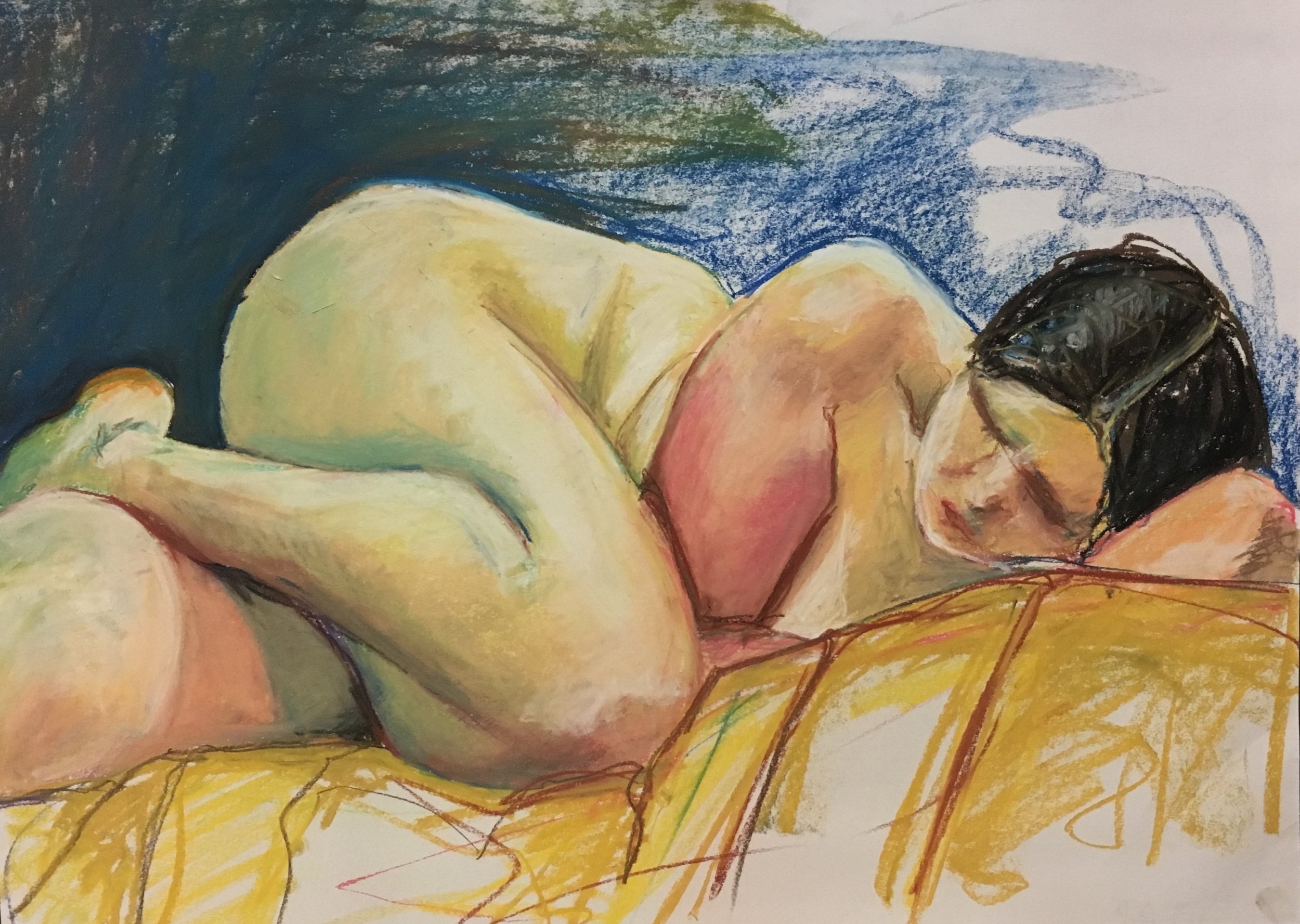 19" x 24" Chalk Pastels on Paper