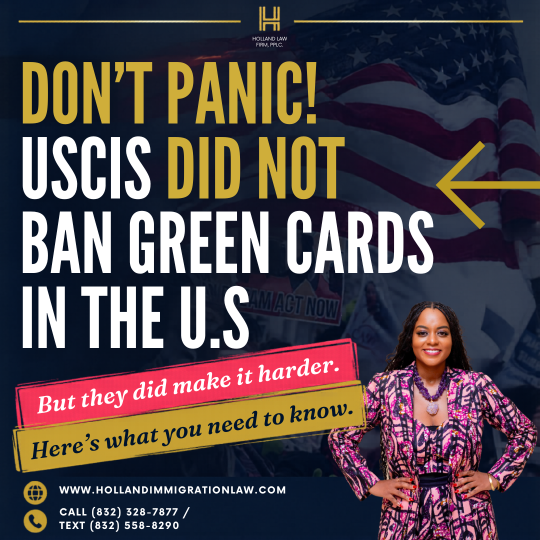 Immigration Attorney Explaining New USCIS Policy on Green Cards in the U.S.