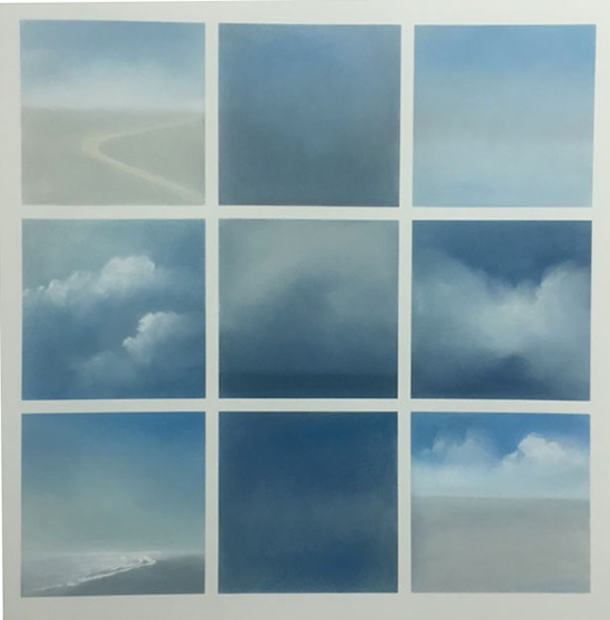 Ocean Grid 1 (28" x 28")