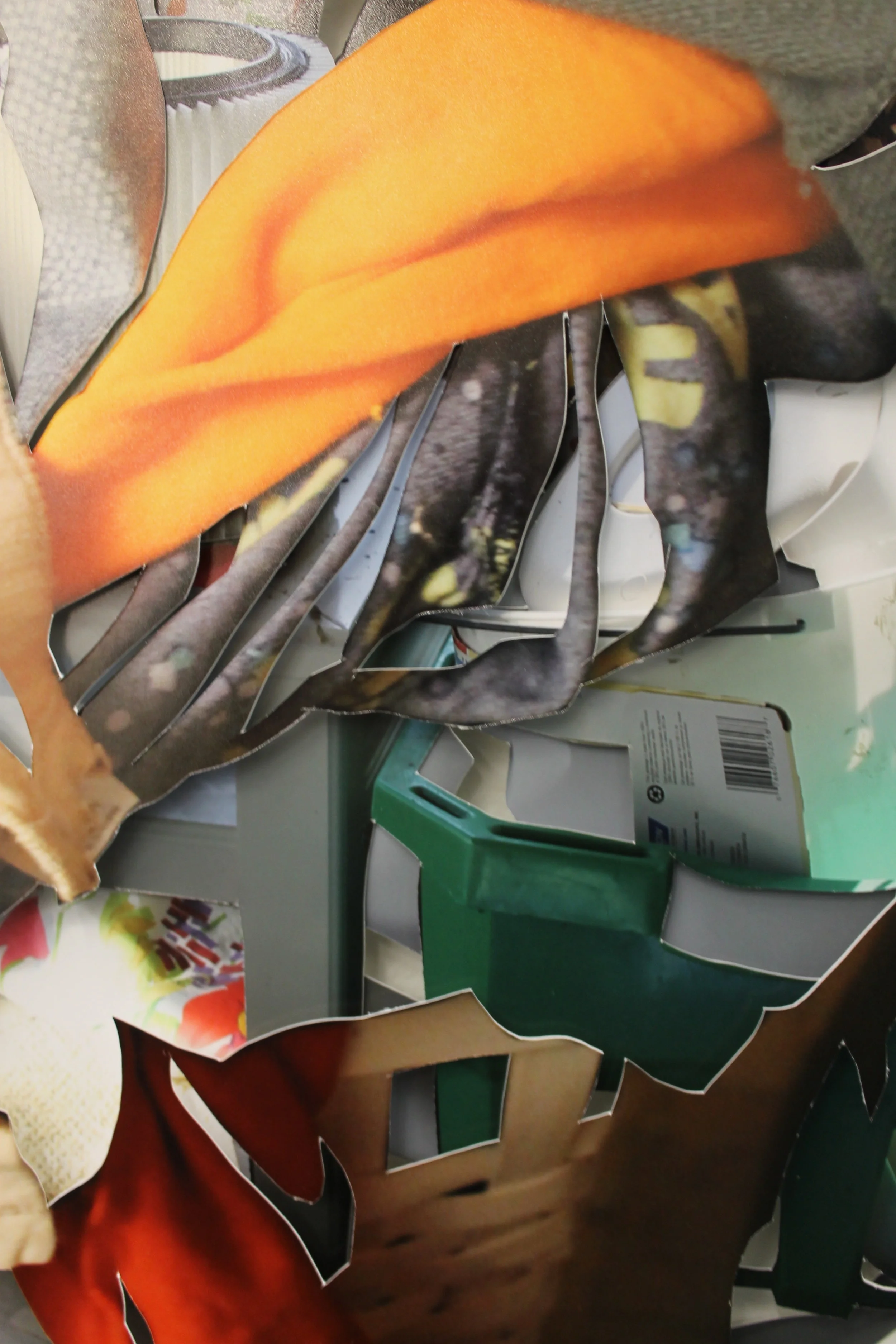  13 x 19 (detail shot)  layered collage  early 2018 