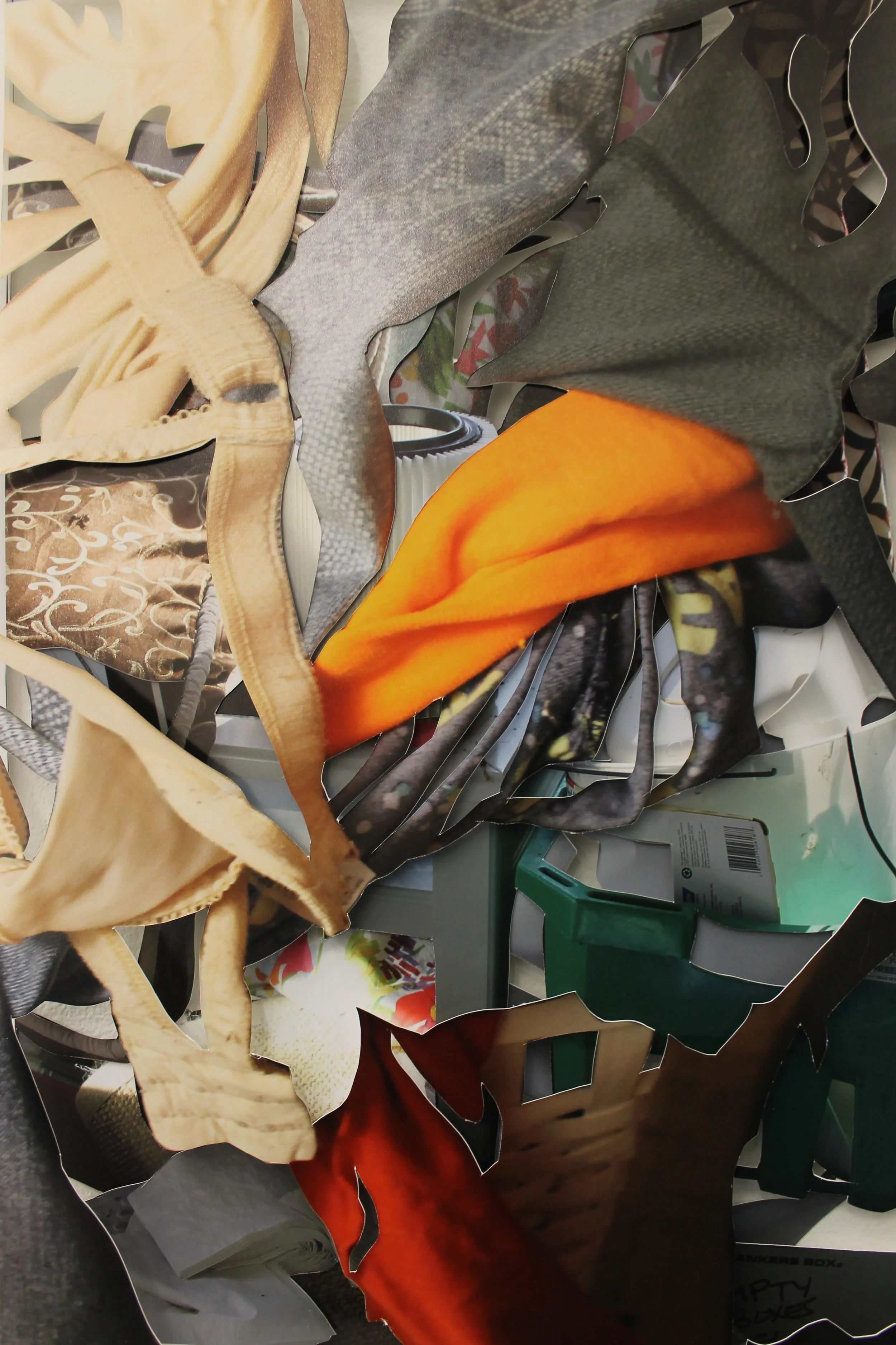  13 x 19  layered collage  early 2018 