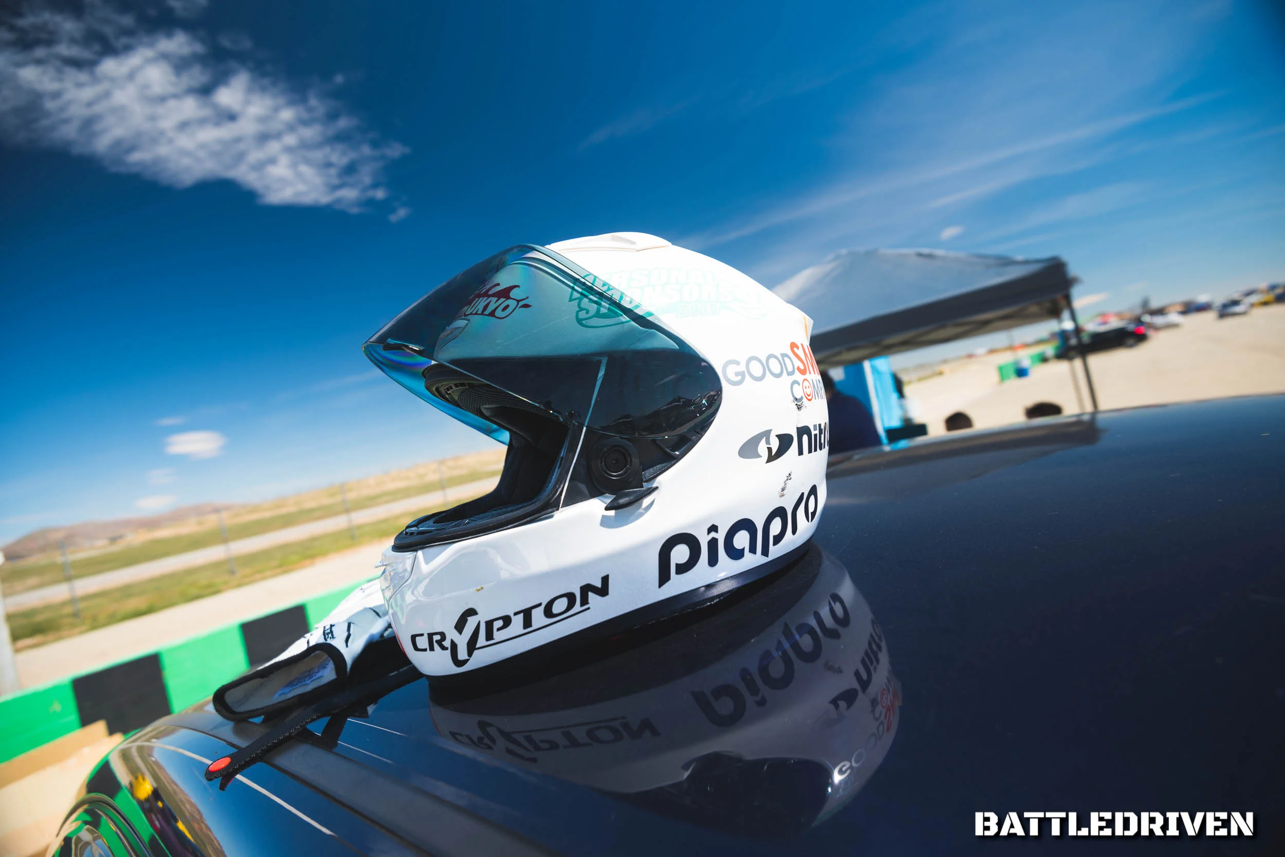 Little fact you’ll learn about me, I love taking pictures of clean helmets and also love collecting steering wheels and shift knobs. Nothing mind-blowing, but expect at least one helmet photo every now and then.