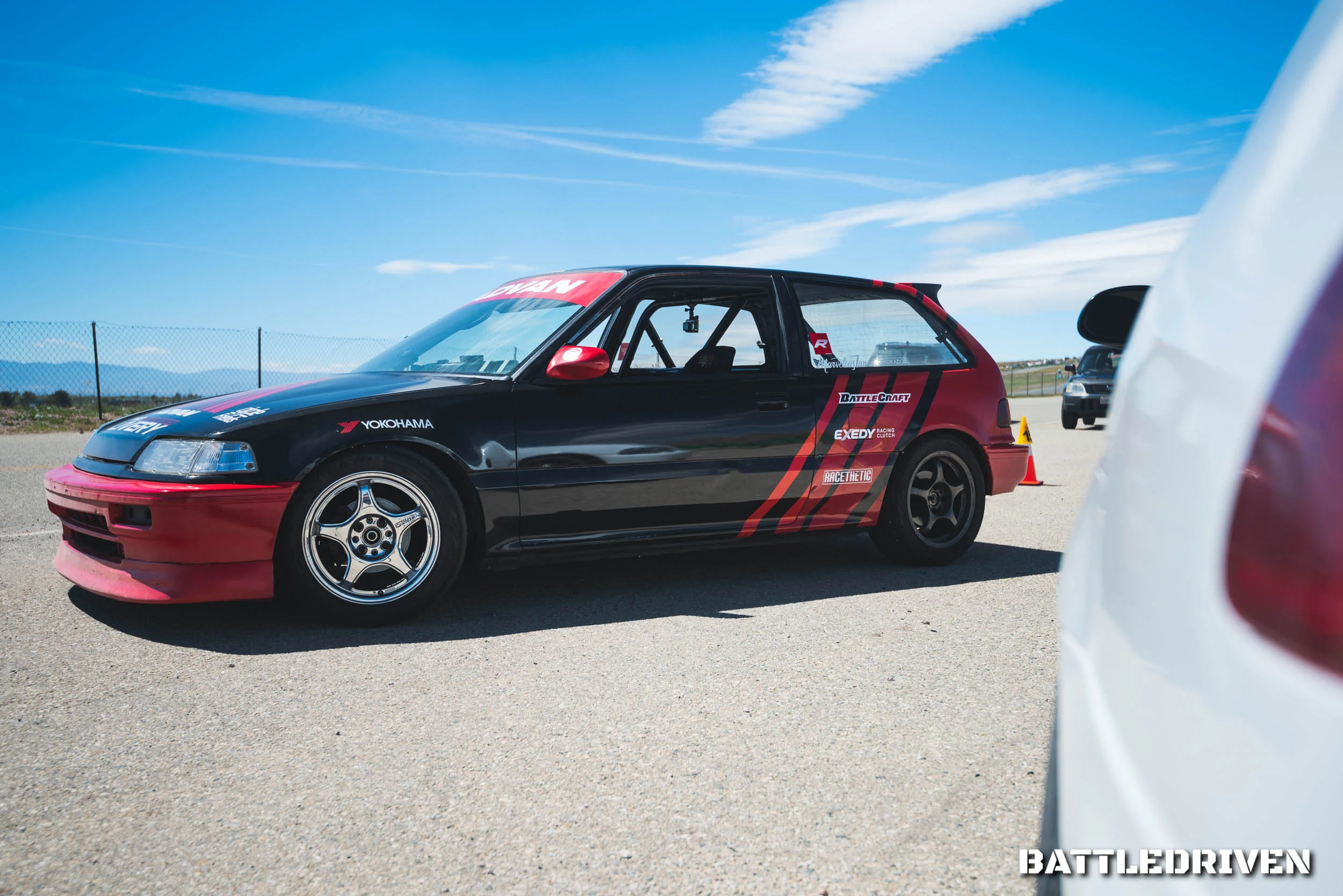 Ryan Constantino’s (@ryan_spilner) very cool, Advan livery inspired, EF Hatch. Always makes a trip down from San Diego to race in Group N2 as well as lending his time to help with pre-grid.