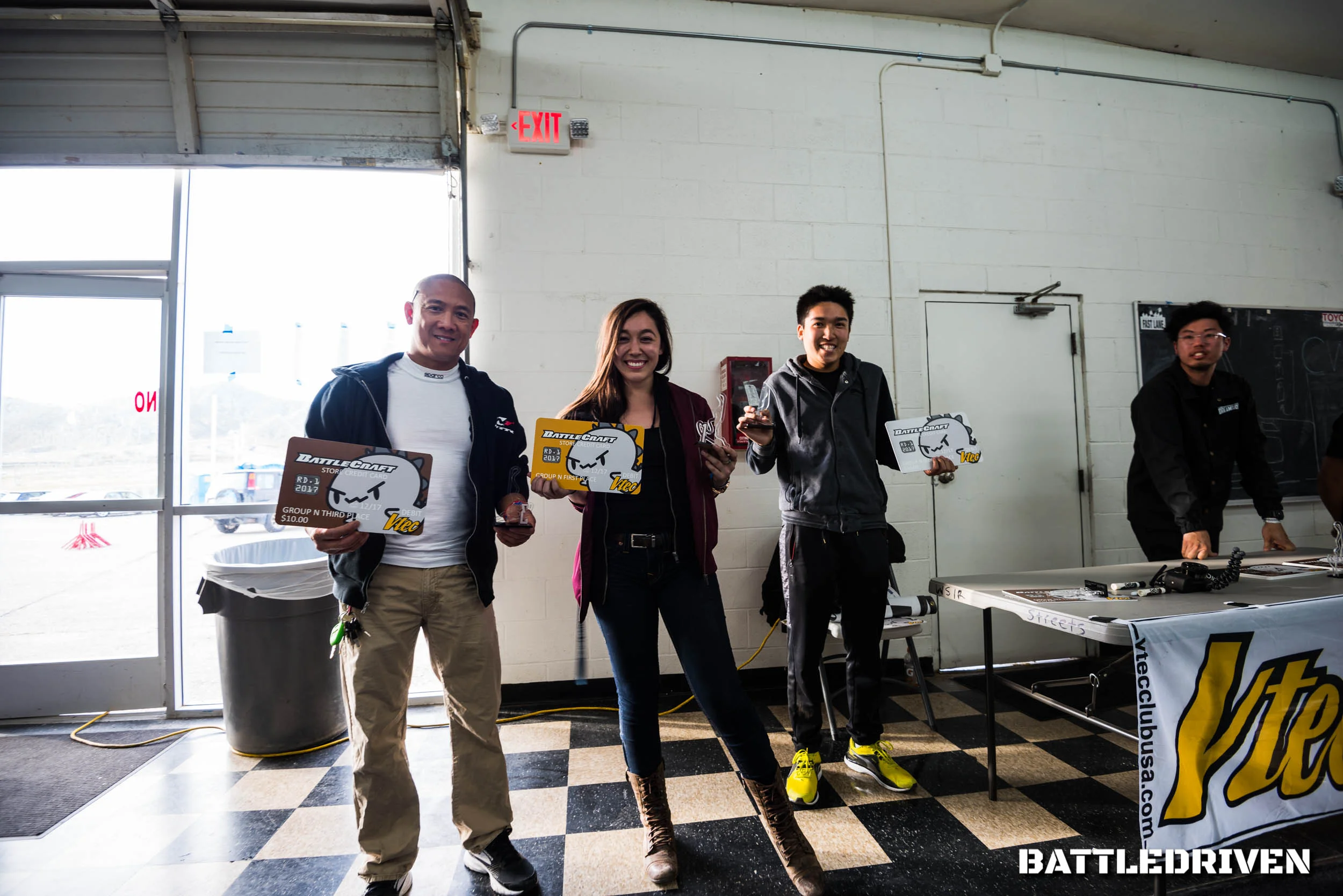 Group N: Sean M. at 1st place setting a class record, and possibly the fastest non-aero, street tire, S2K time of 1:22.535. Amazing! 2nd place goes to the very talented Clement K. with a solid 1:24.753 and AJ with also a solid 1:27.196.
