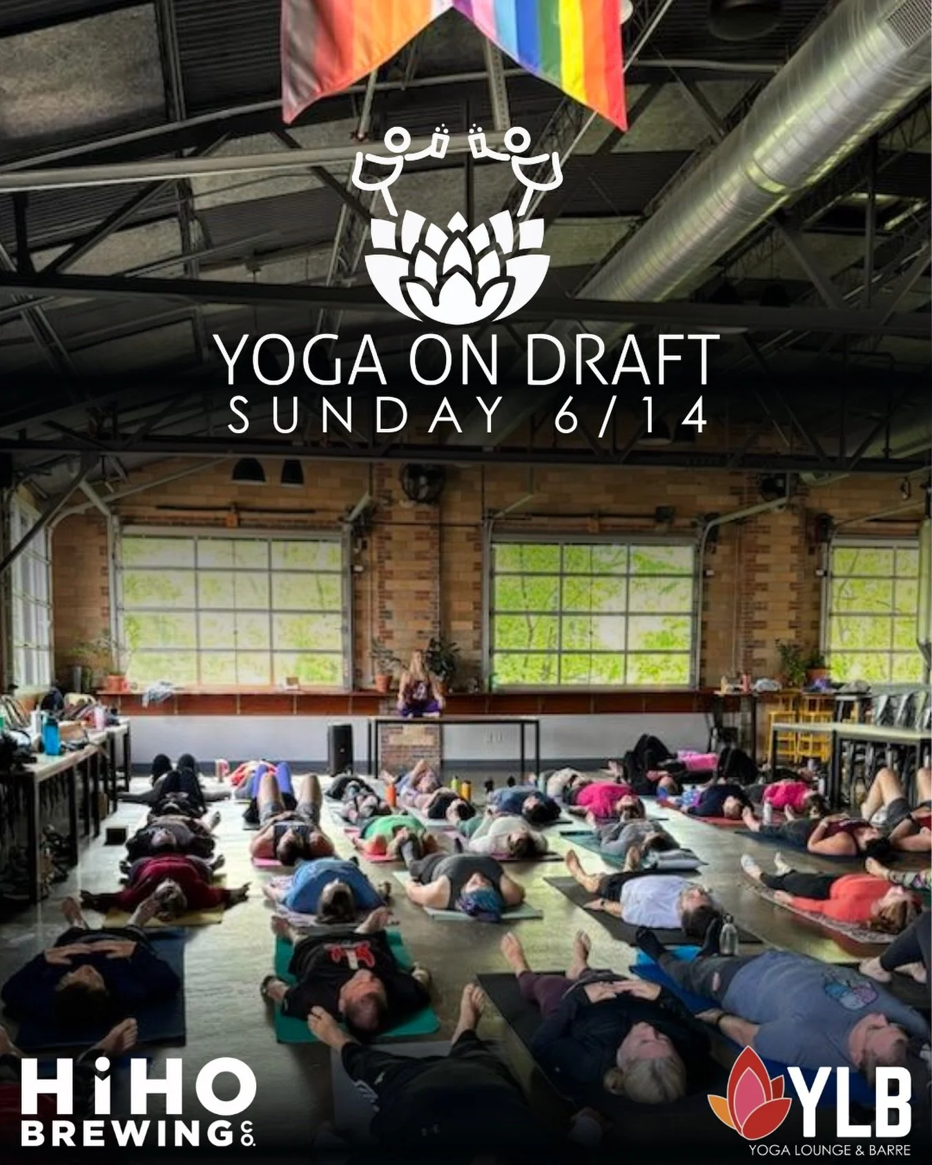 flow. pour. patio. repeat. ☀️🧘&zwj;♀️🍺

Join the @yogabestieweirdos @hihobrewingco for an all levels summer yoga flow in the taproom. 

🧘 yoga flow
🍺 pint included
🍕 patio pizza after
🎟️ $25
📍@hihobrewingco
👨&zwj;🍳 kitchen opens at noon

Tag